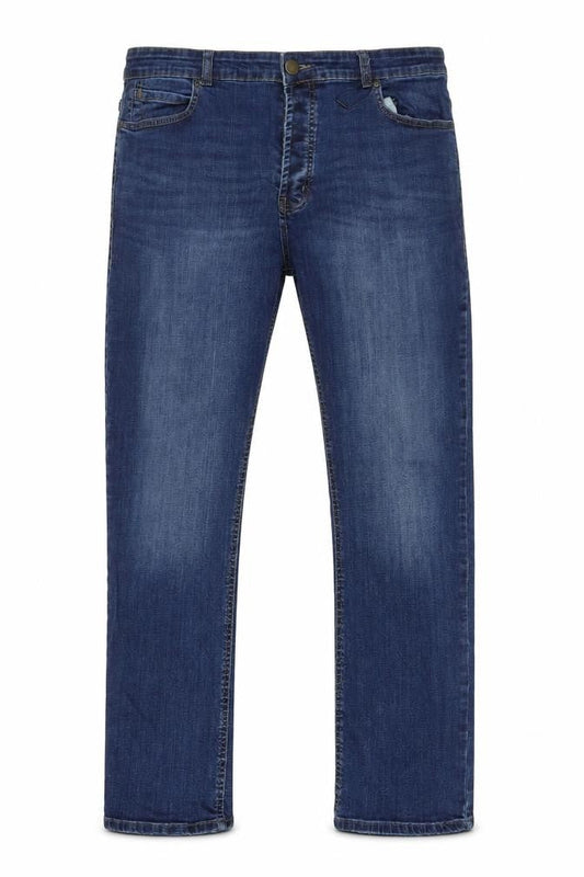 Denim Co Men’s Blue 30W 30L Straight Leg Jeans Cotton Stretch