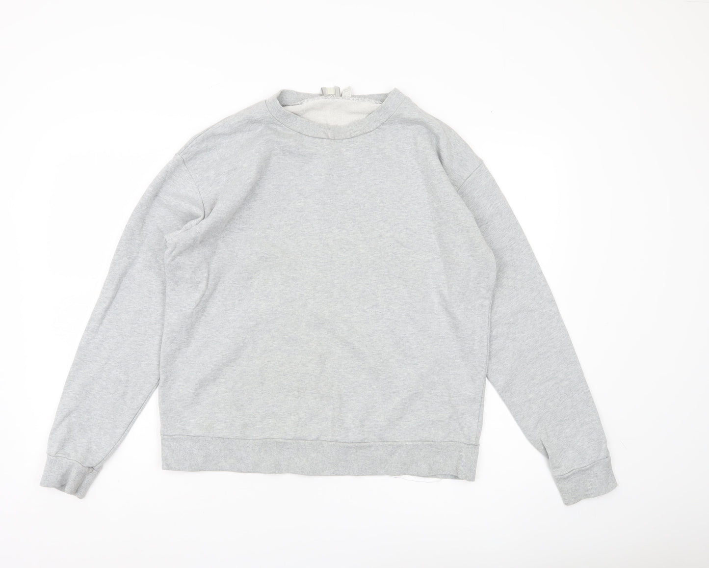 ASOS Women’s Grey Cotton Pullover Sweatshirt Size 14 Regular Fit
