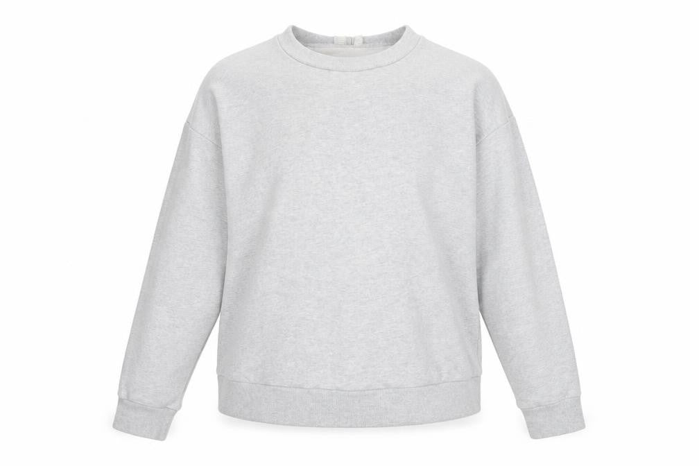 ASOS Women’s Grey Cotton Pullover Sweatshirt Size 14 Regular Fit