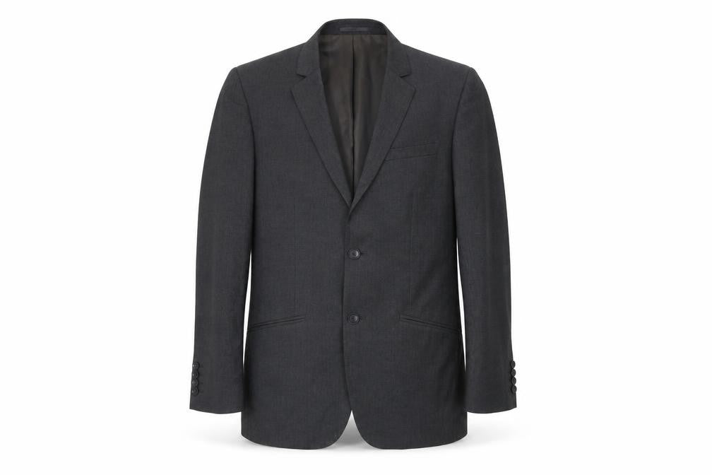 B&W Men’s Grey Regular Fit 40in Blazer Jacket Formal Business