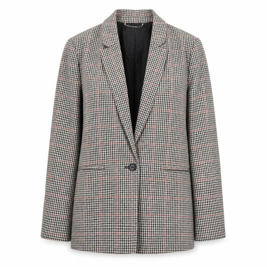Pimkie Womens Multicoloured Checked Blazer Size M Regular Fit