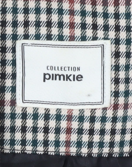 Pimkie Womens Multicoloured Checked Blazer Size M Regular Fit