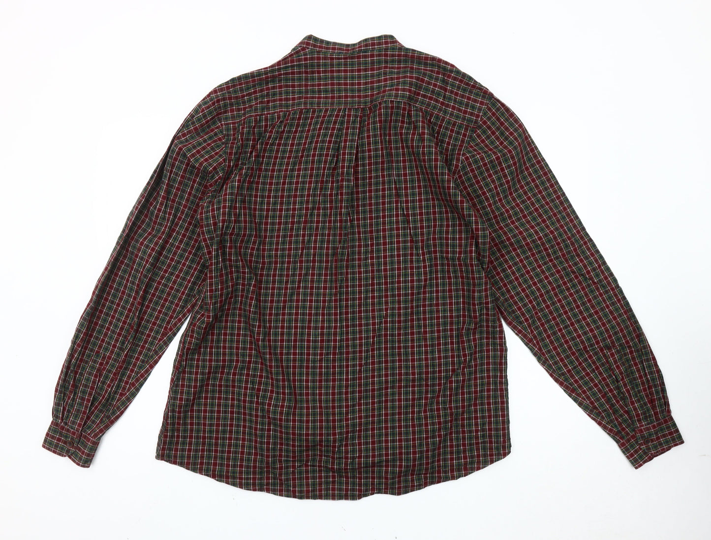 Threadbare Men's Multicoloured Plaid Cotton Button-Up Shirt XL