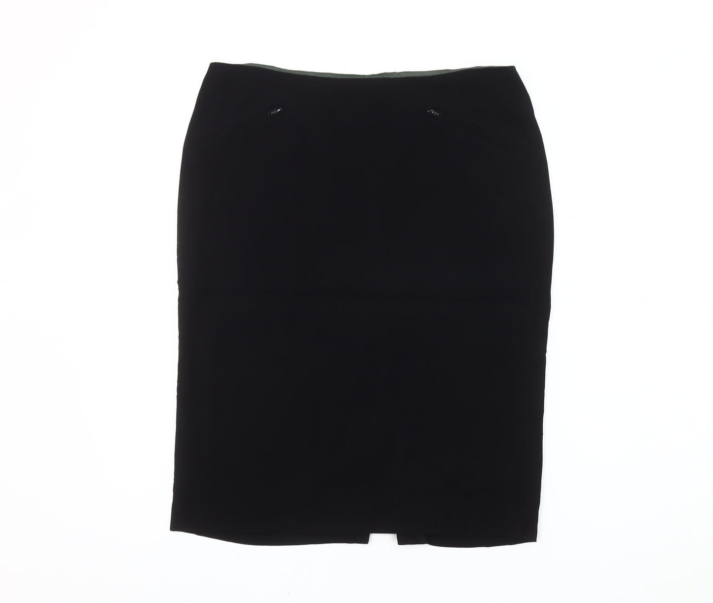 Jigsaw Women’s Black Size 12 Pencil Knee Length Skirt Workwear