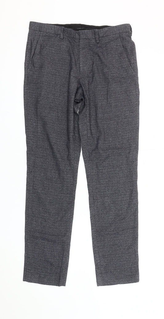 Burton Menswear London Men's Grey Skinny Fit Dress Pants 30R