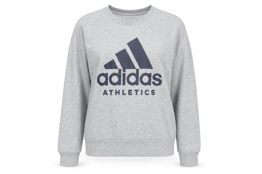 Adidas Women’s Grey Sweatshirt Size 8 Logo Pullover Athletic Top