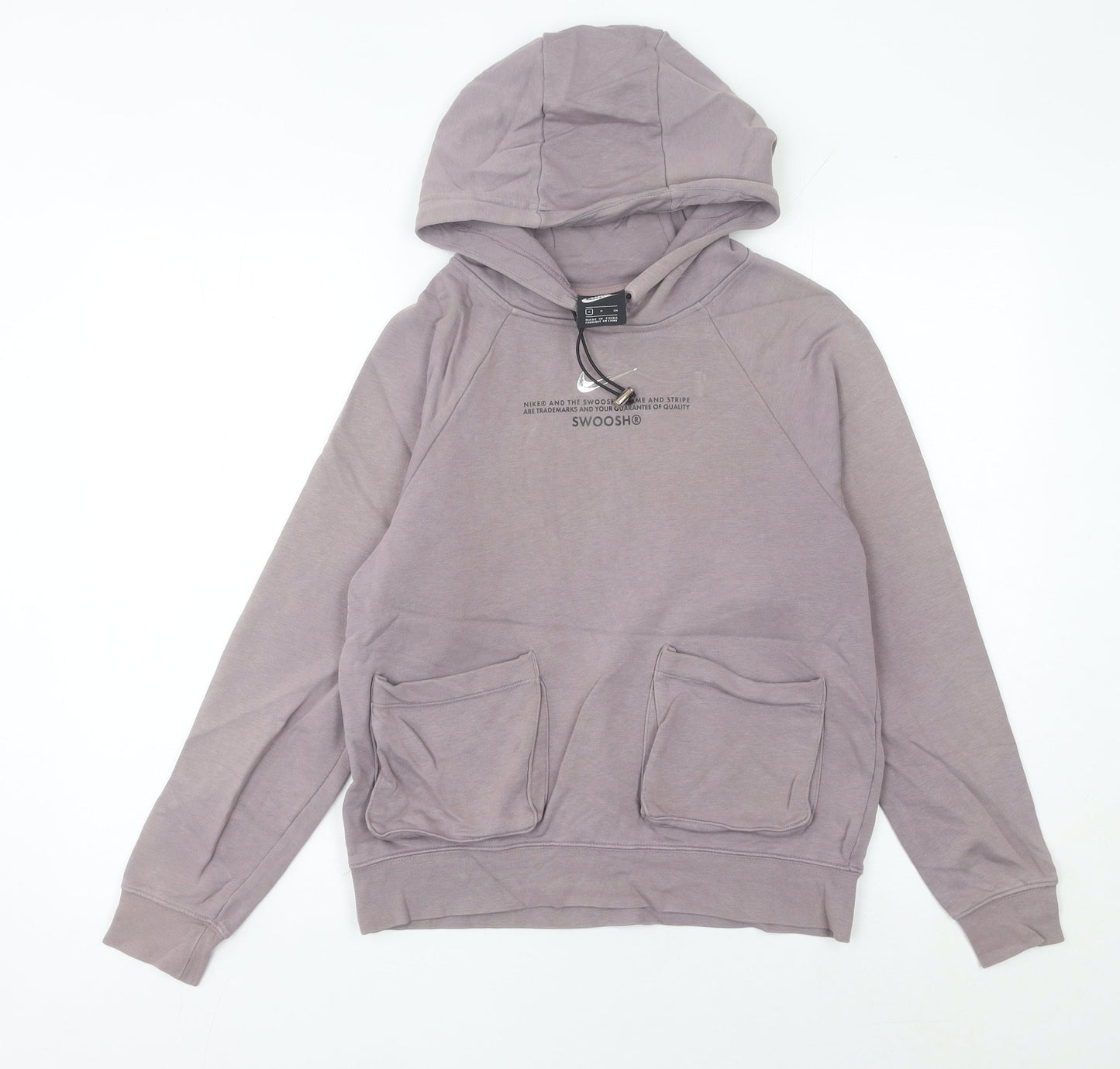 Nike Women Purple Hoodie Size 6 Pullover Logo Sportswear