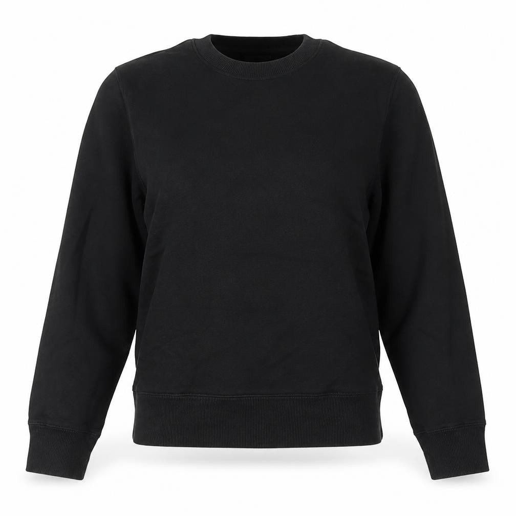 Nike Womens Black Sweatshirt Size 8 UK Crew Neck Logo Cotton