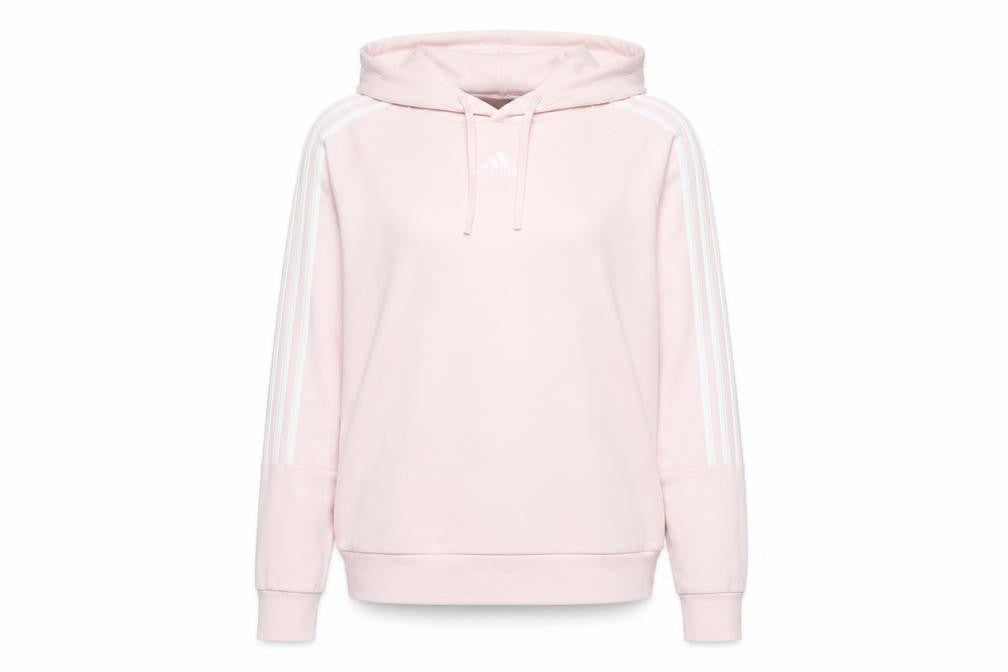 Adidas Womens Pink Pullover Hoodie Size 8 UK Cotton Blend