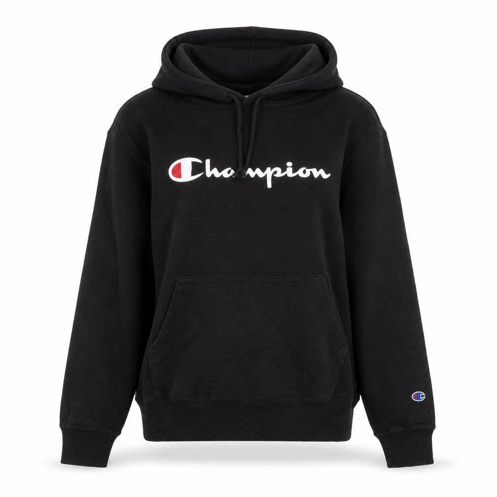 Champion Women Black Size 8 Pullover Hoodie with Logo