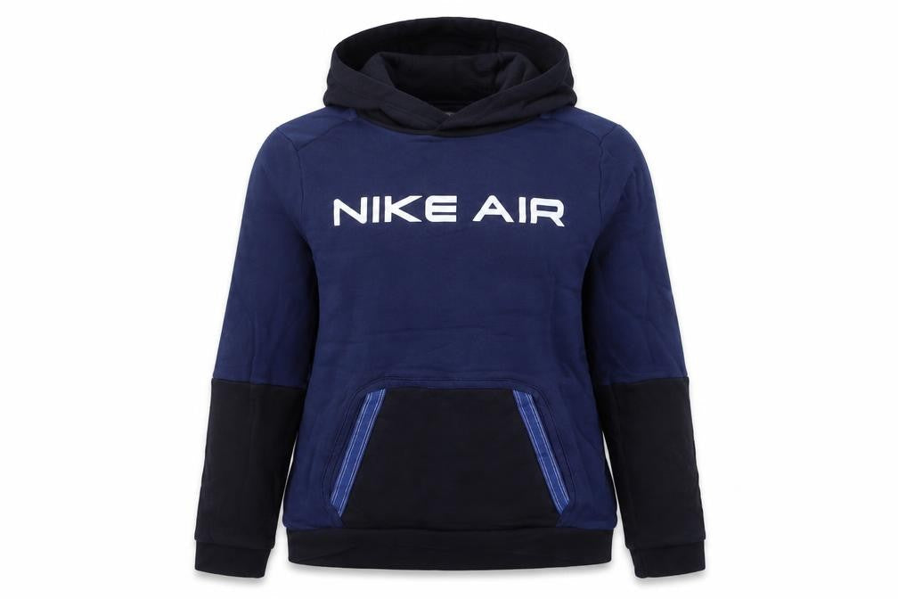 Nike Air Women’s Blue Black Hoodie Size 6 UK Cotton Blend
