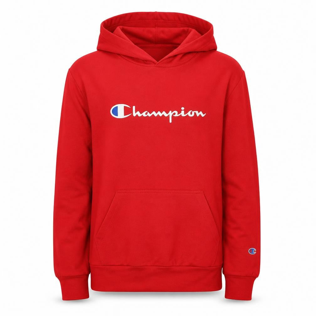Champion Women’s Red Hoodie Pullover UK 6 Small Logo Sportswear