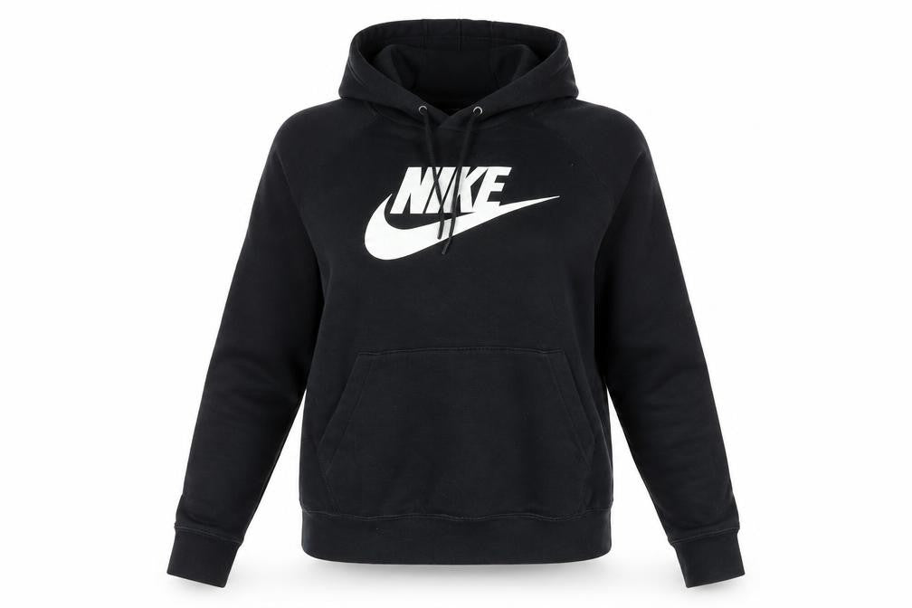 Nike Womens Black Size 8 Pullover Hoodie Sweatshirt with Logo
