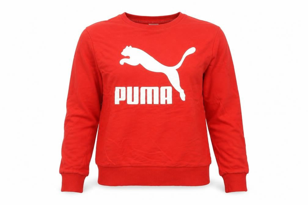 Puma Women’s Red Sweatshirt Size 10 Logo Pullover Jumper