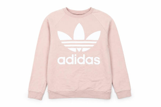 Adidas Womens Pink Sweatshirt Size 10 Logo Graphic Pullover