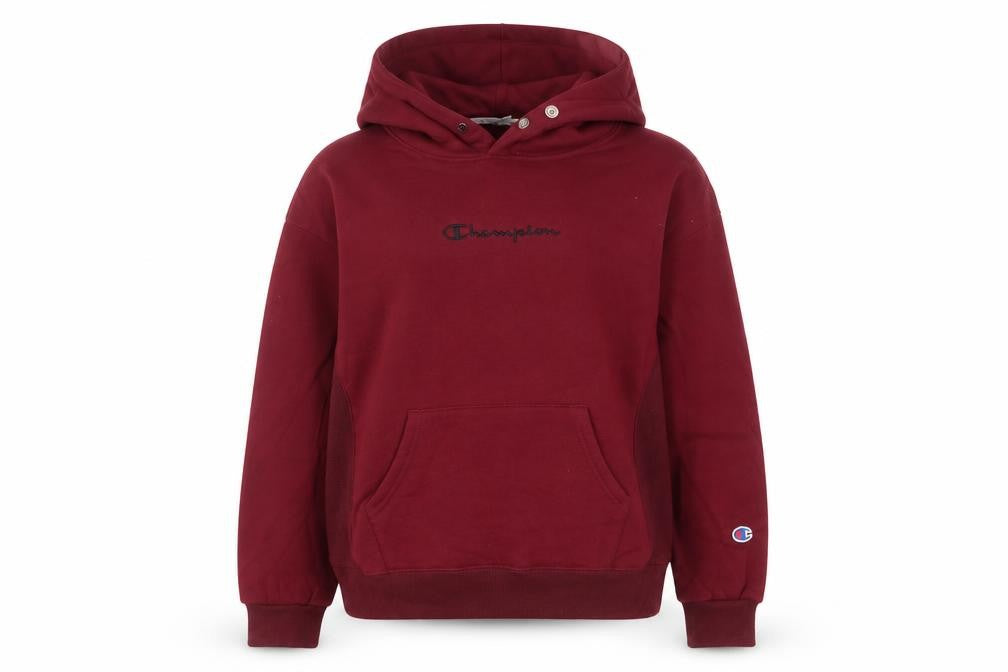Champion Womens Red Pullover Hoodie Size 6 UK Casual Sportswear