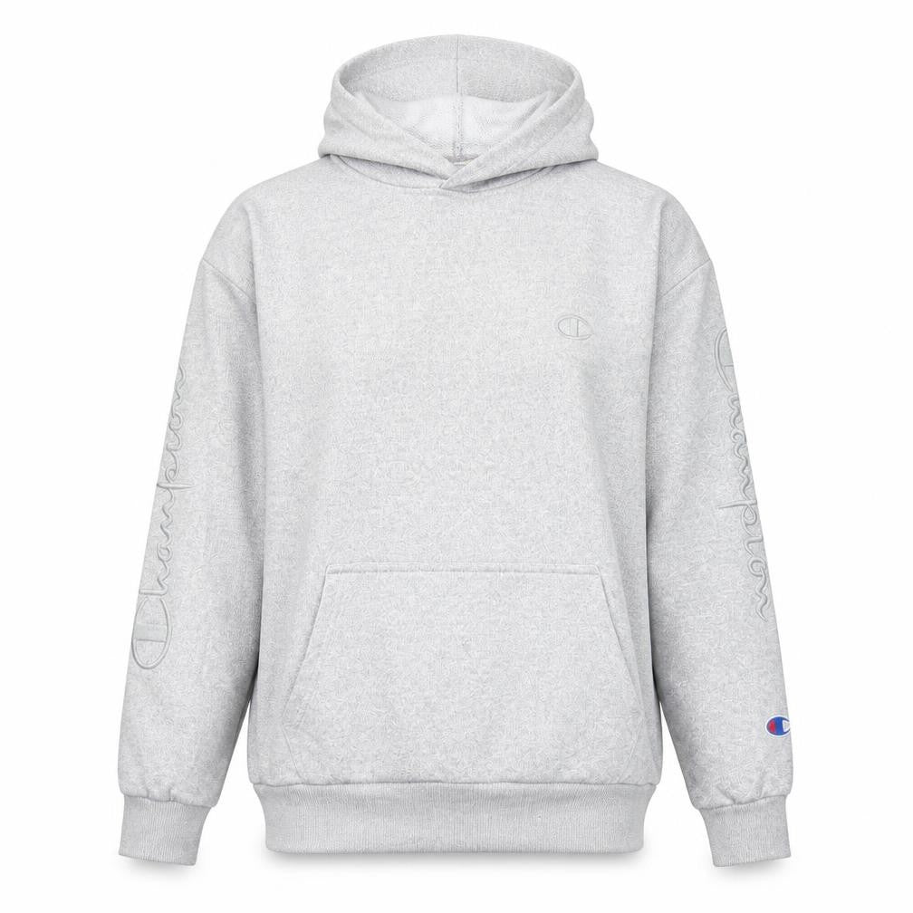 Champion Womens Grey Hoodie UK 12 Pullover Sweatshirt