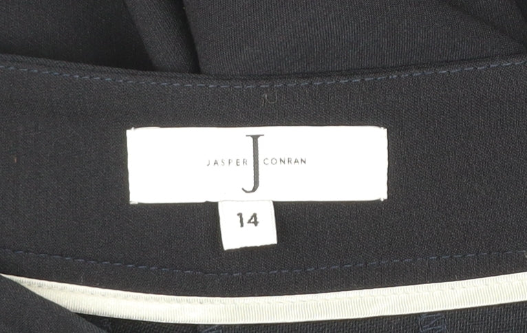 Jasper Conran Women Black Size 14 Dress Pants Straight Leg Work Trousers