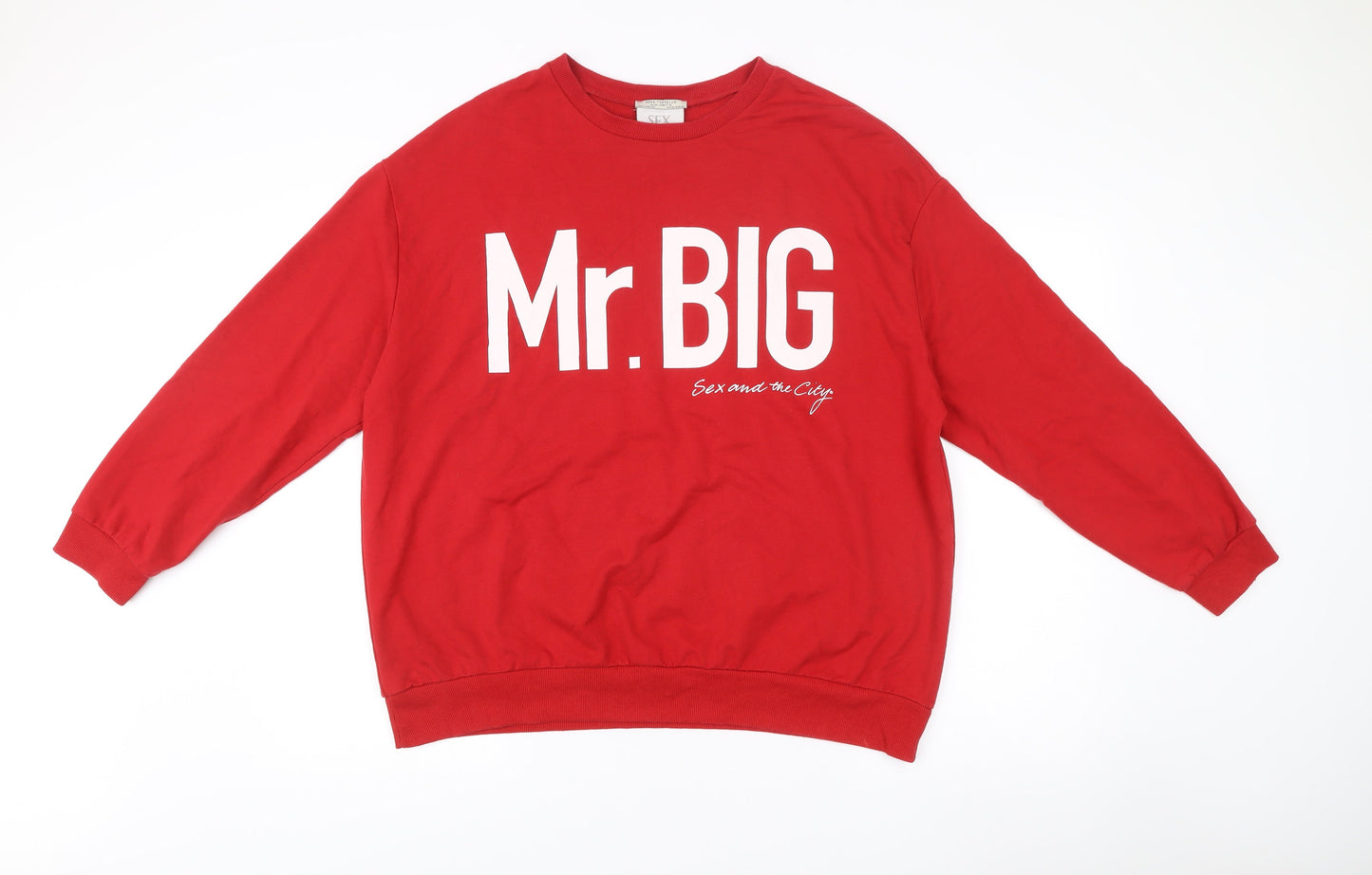 Zara Trafaluc Women’s Red Sweatshirt M Mr Big Sex and the City