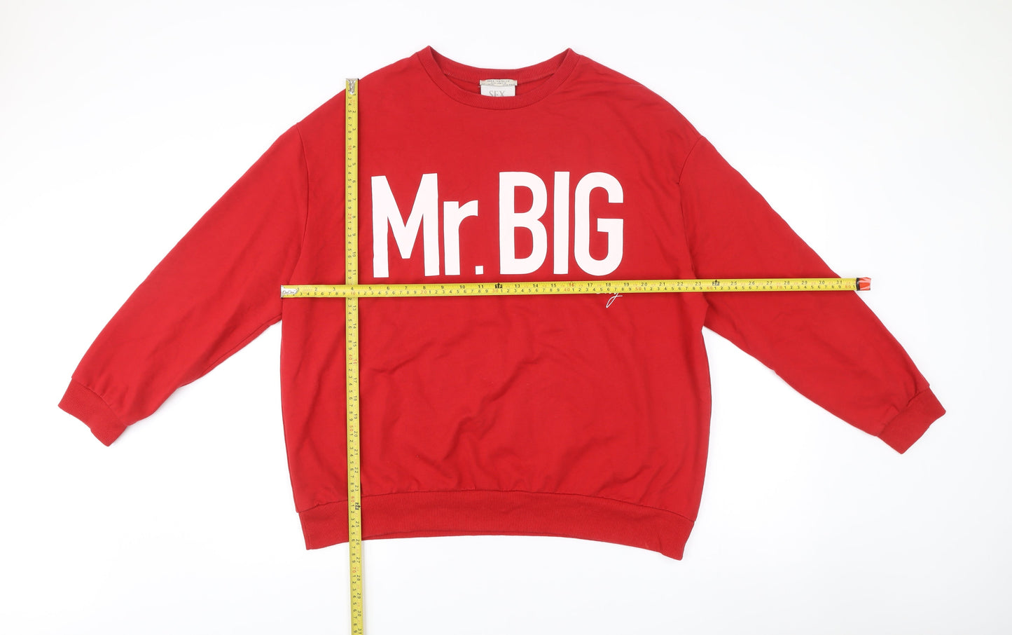 Zara Trafaluc Women’s Red Sweatshirt M Mr Big Sex and the City