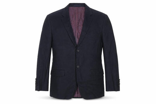 Ted Baker Mens Navy 42R Wool Blazer Jacket Two-Button Formal