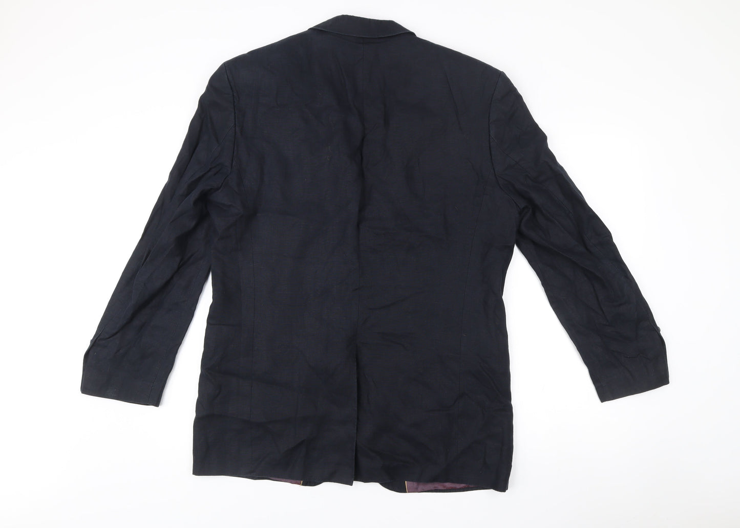 Ted Baker Mens Navy 42R Wool Blazer Jacket Two-Button Formal
