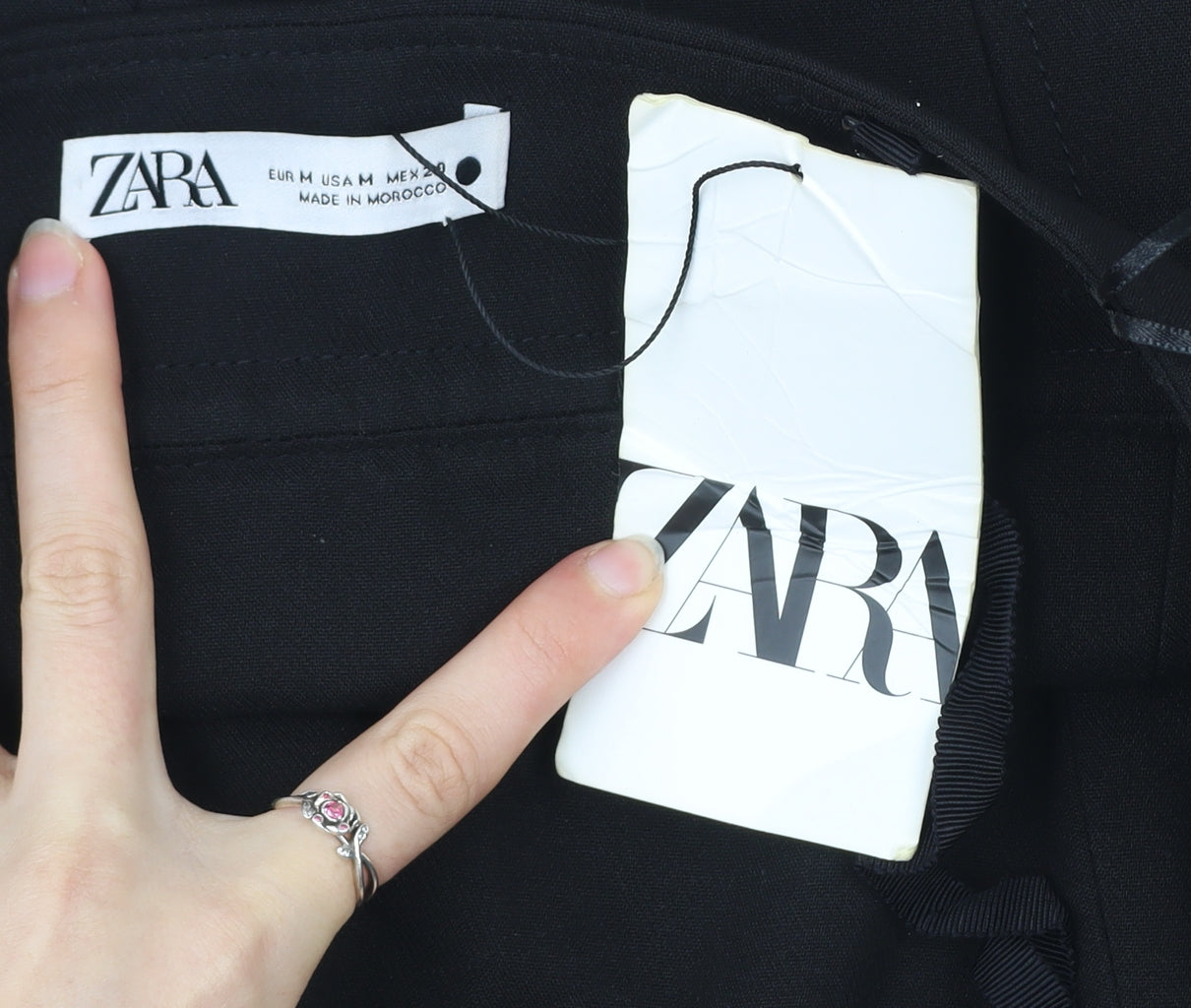 Zara Women Black M Sweetheart Camisole Tank Top Spaghetti Strap Slim Fit