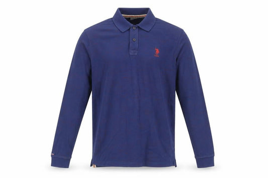 U.S. Polo Assn. Men's Blue Long Sleeve Polo Shirt Size M