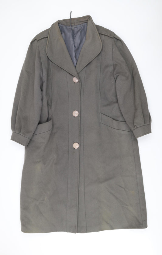 Marks and Spencer Men’s Grey Wool Overcoat Size 40 Classic