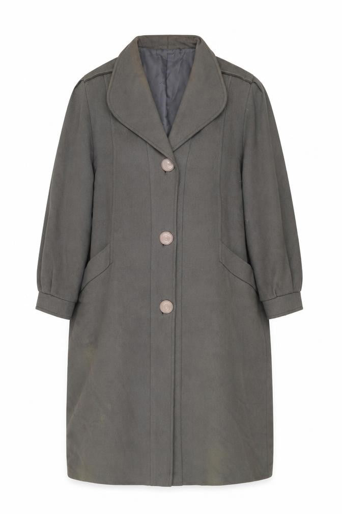Marks & Spencer Men’s Grey Wool Overcoat Size 40 Classic
