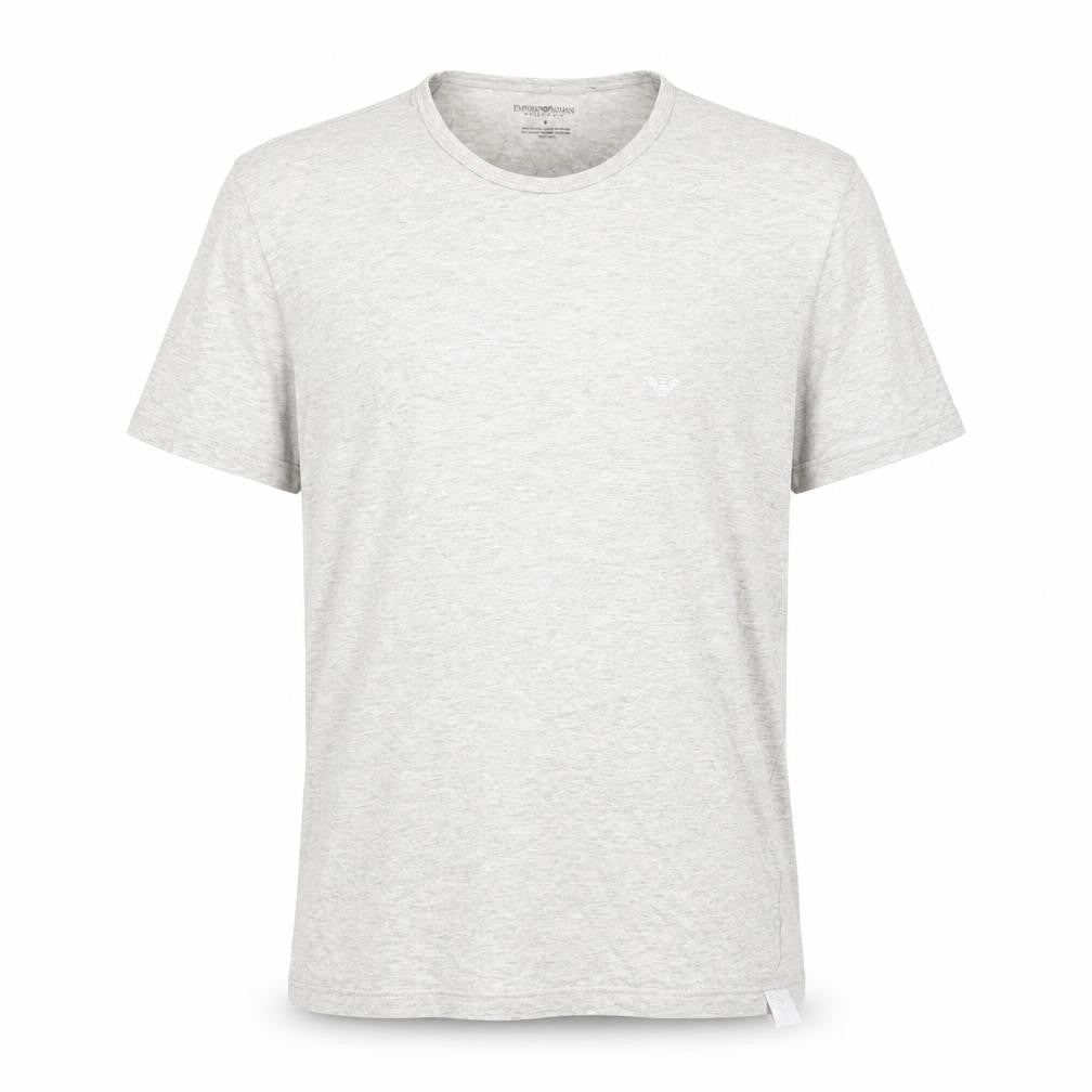 Emporio Armani Men Grey M Cotton Jersey Crew Neck T-Shirt