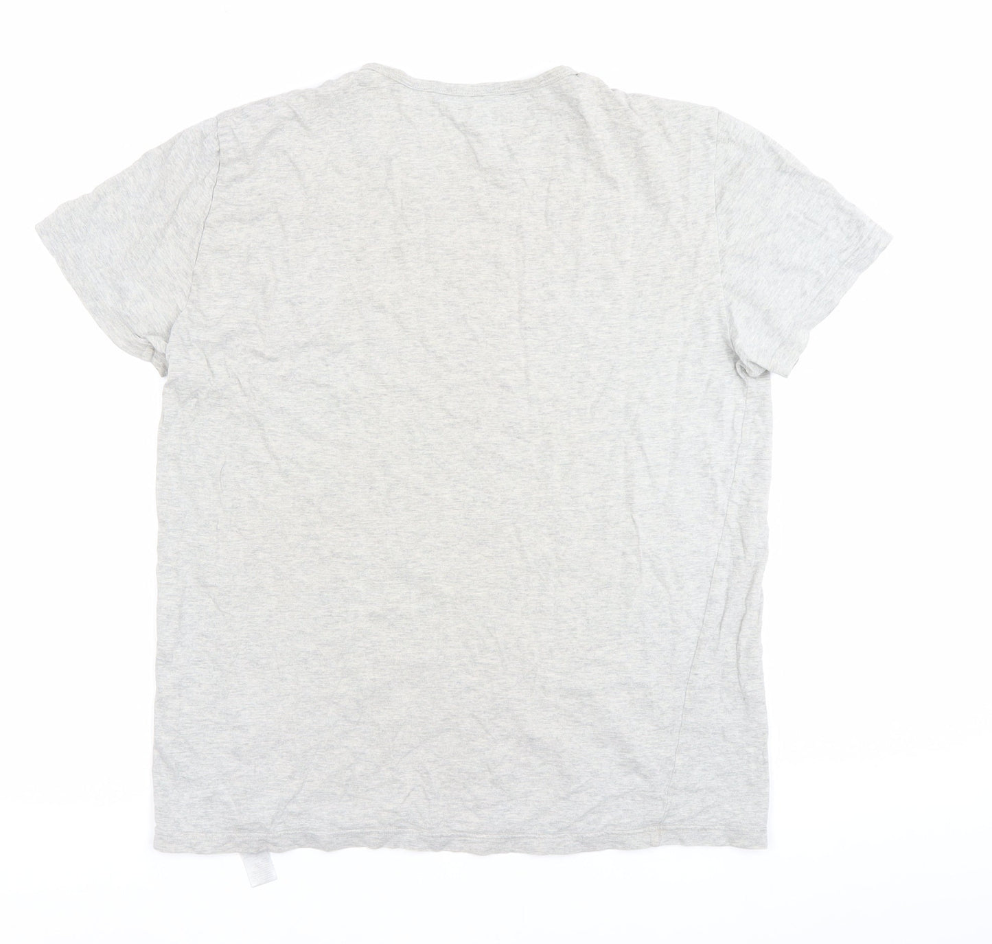 Emporio Armani Men Grey M Cotton Jersey Crew Neck T-Shirt