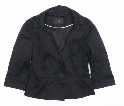 Coast Women’s Black Size 8 Tailored One-Button Blazer Jacket