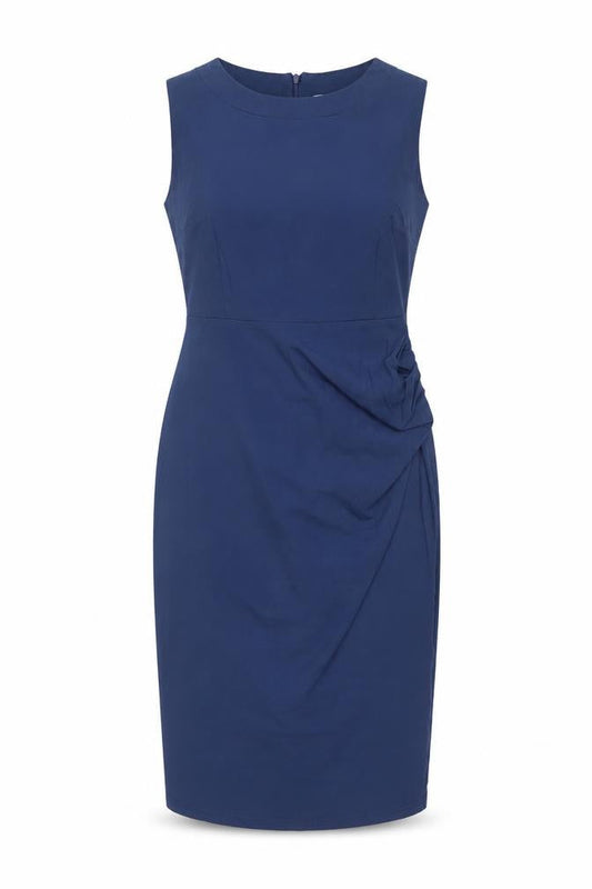 Apricot Womens Blue Size 14 Sheath Dress Sleeveless Workwear