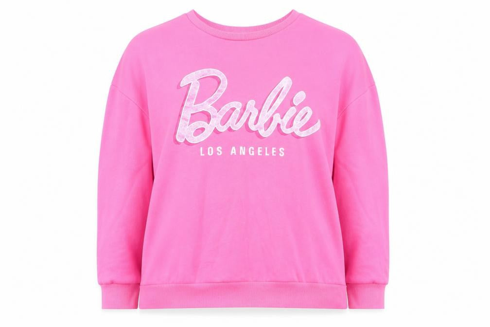 Barbie Women's Pink Pullover Sweatshirt Size XL