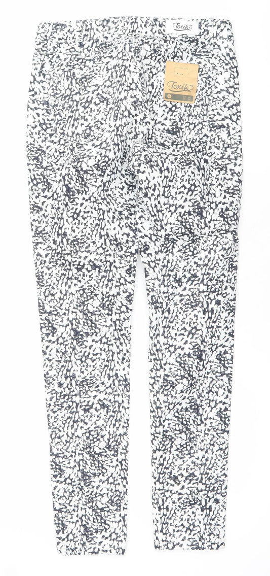 Toxik3 Womens Multicoloured Animal Print Skinny Jeans Size 10