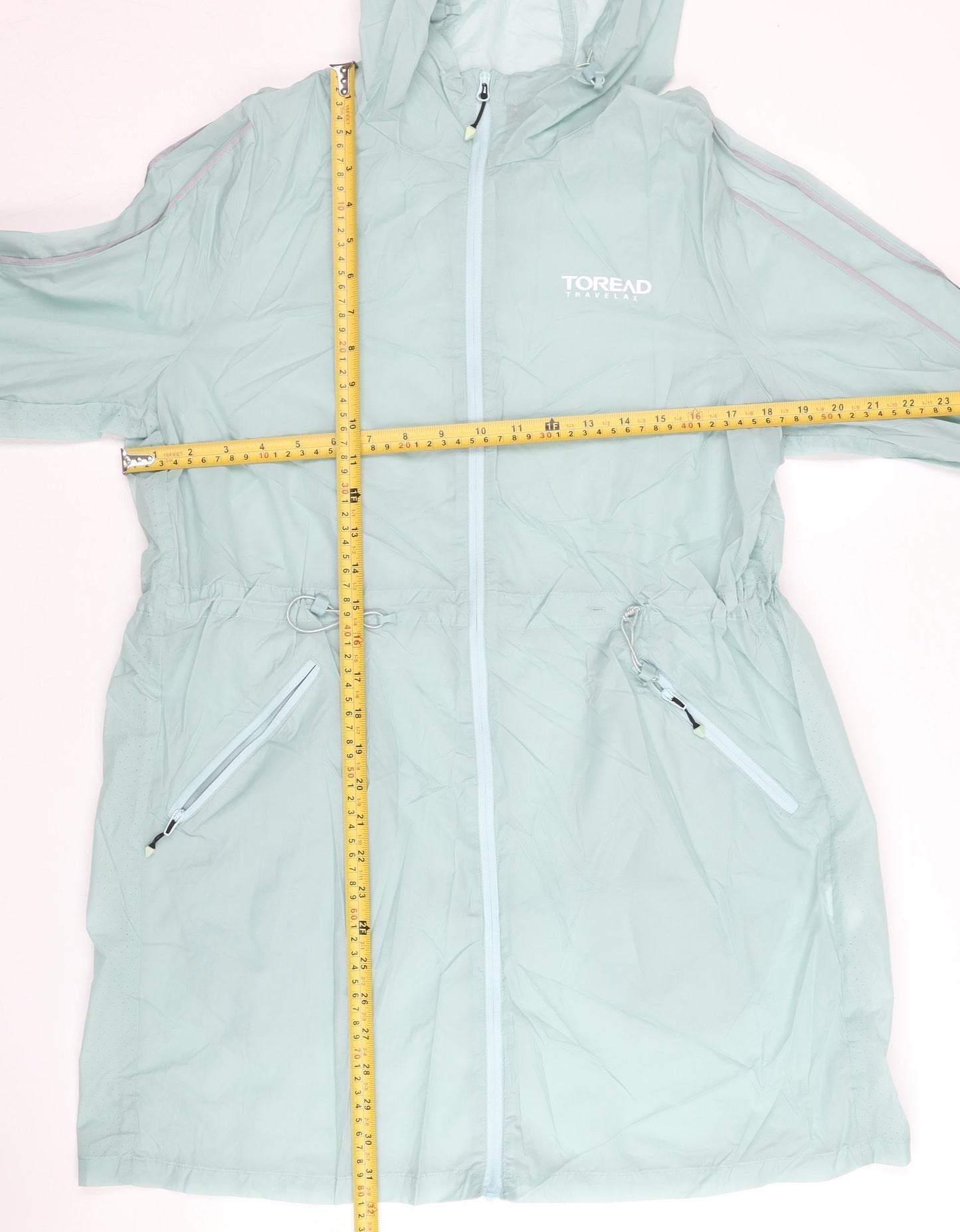 Toread Women’s Green Hooded Rain Coat Jacket Size 10 UK Lightweight