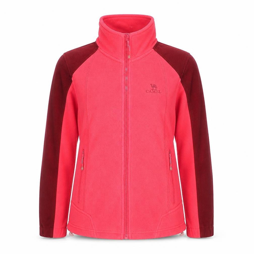 Camel Womens Pink Fleece Jacket Size 4 UK Full Zip Outdoor Casual