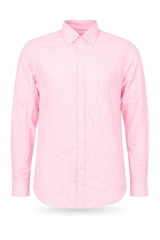 Paul Costelloe Men's Pink Long Sleeve Button-Up Shirt Size 15