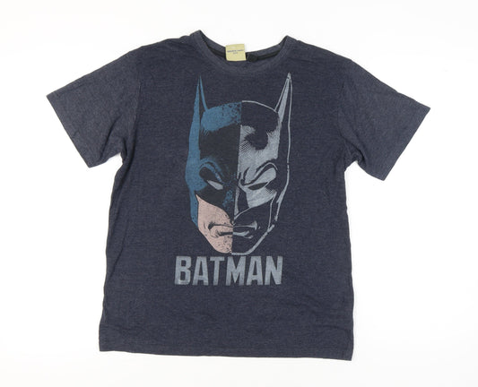 Cedar Wood State Men’s Blue Batman Graphic T-Shirt Size S