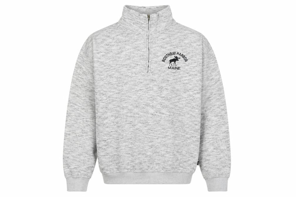 Rawwear USA Men’s Grey 1/4 Zip Pullover Sweatshirt M High Neck