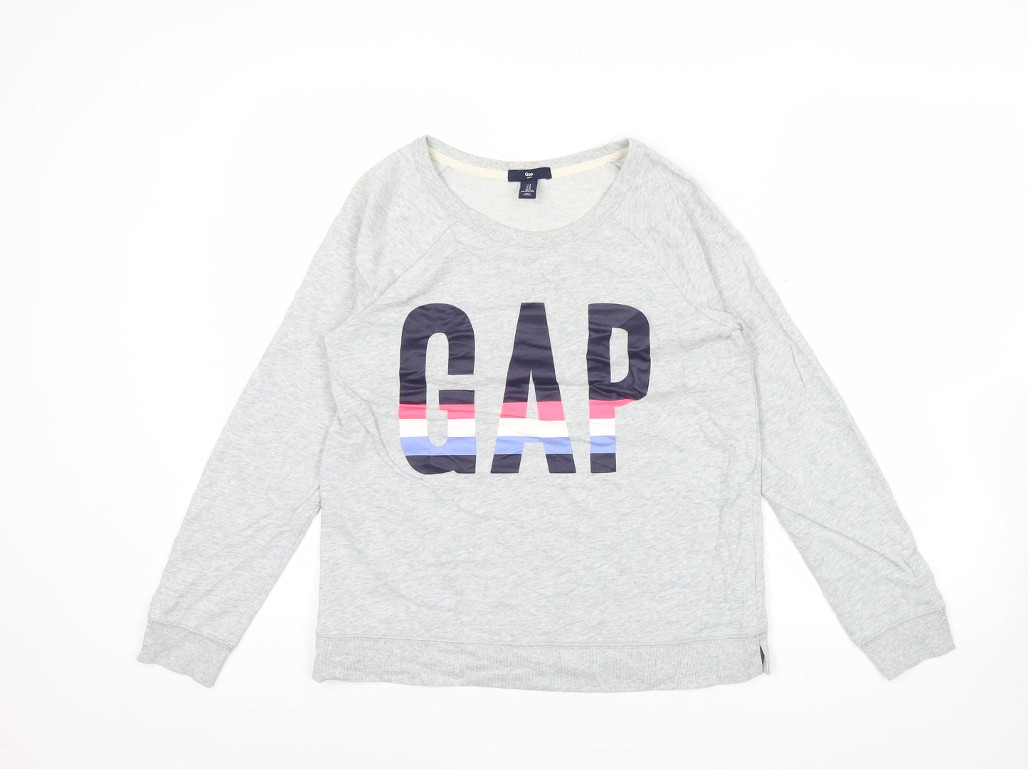 GAP Women’s Grey Logo Sweatshirt Small S Pullover Crew Neck