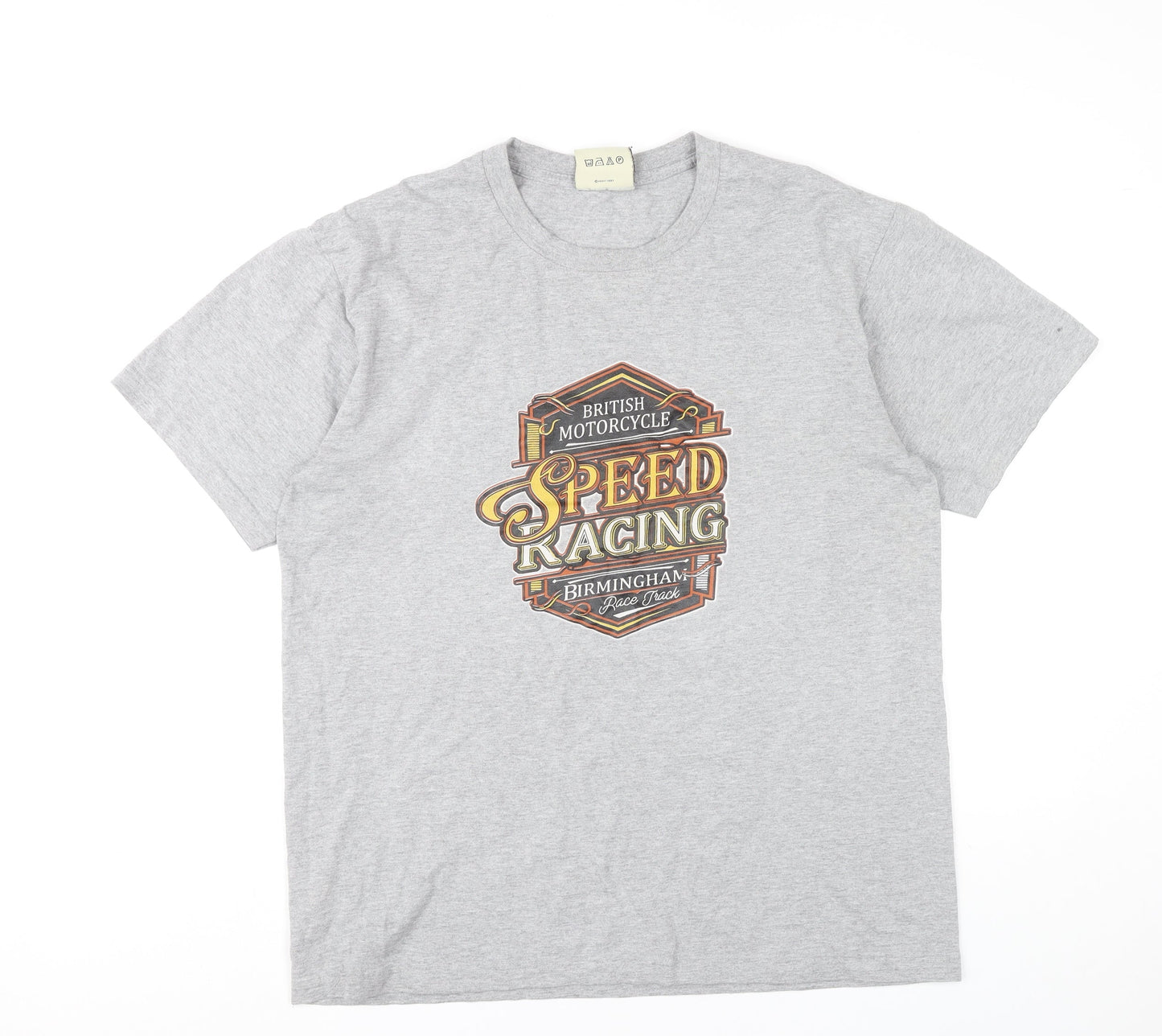 Unit Fashion Men's Grey XL Motorcycle Speed Racing T-Shirt