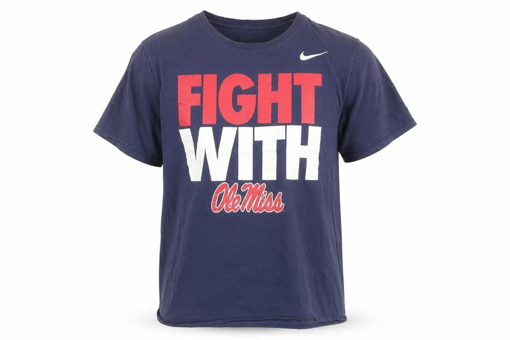 Nike Men’s Blue Ole Miss Graphic T-Shirt Size L Athletic Fit