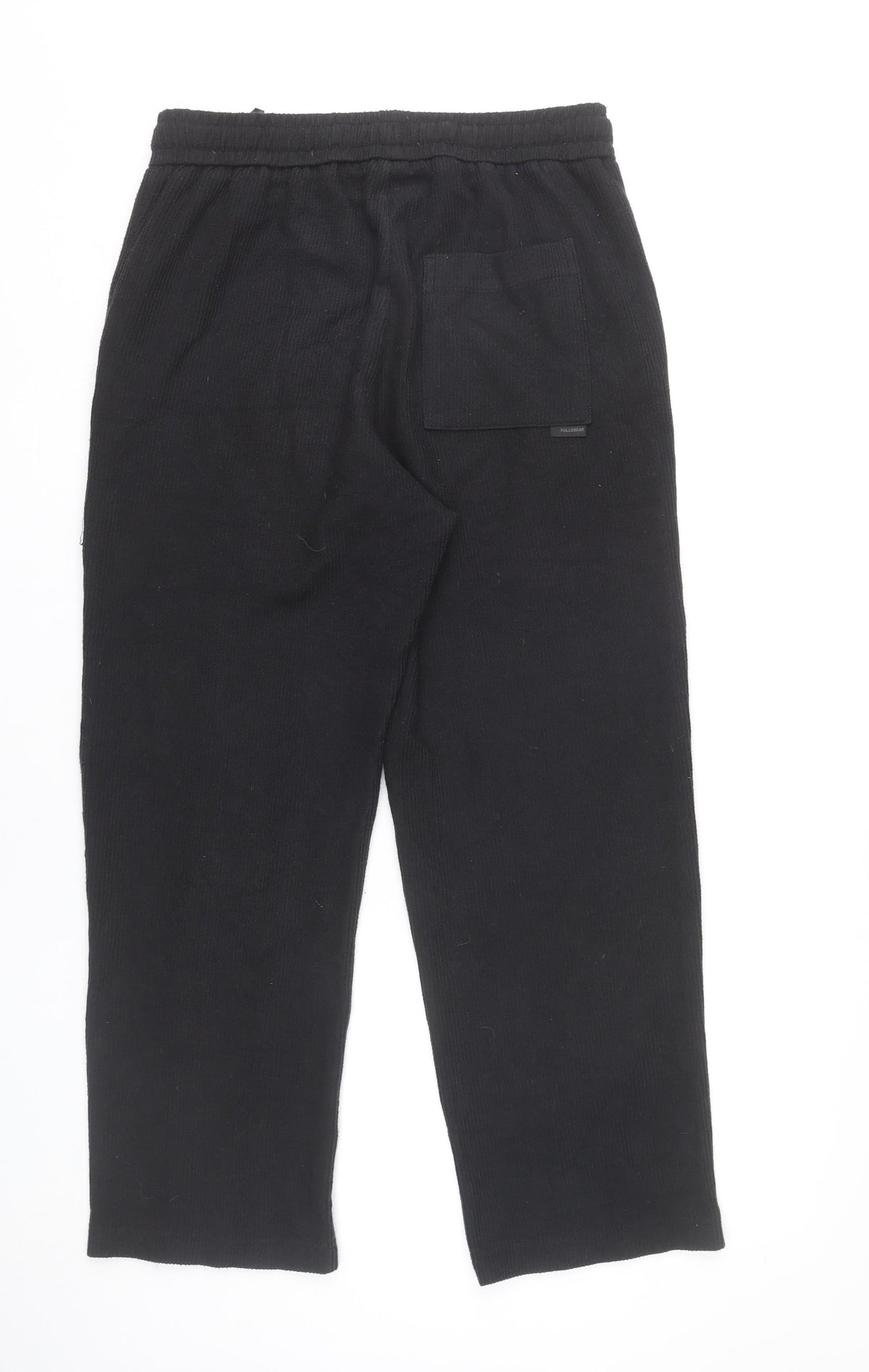 Pull&Bear Women’s Black Sweatpants S Regular Fit Elastic Waist