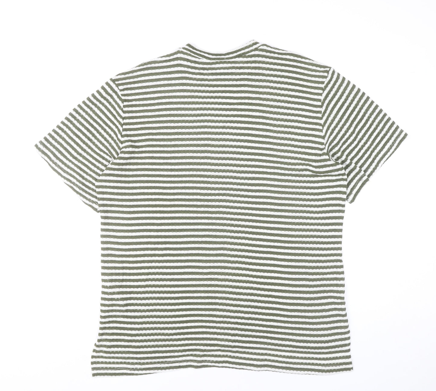 ASOS Design Women’s Green White Striped T-Shirt Size S UK 8-10