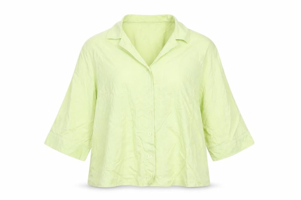 Gold by Michael H Women’s Green Size 18 Button-Up Shirt 100% Lyocell