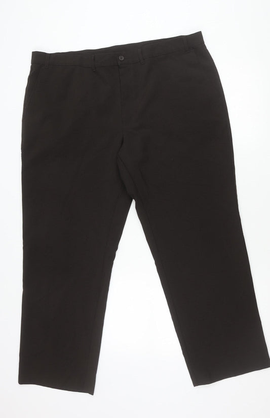 Marks and Spencer Men's Brown 42in Waist 29in Leg Dress Pants