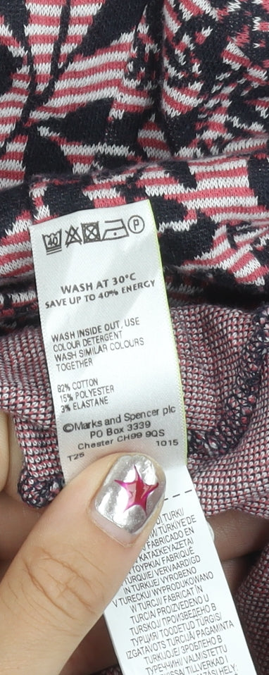 Marks and Spencer Womens Multicoloured Floral Tunic Blouse UK 14