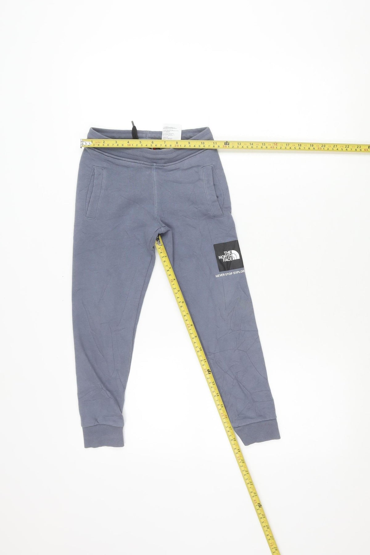 The North Face Boys Blue XS Jogger Sweatpants Tapered Fleece